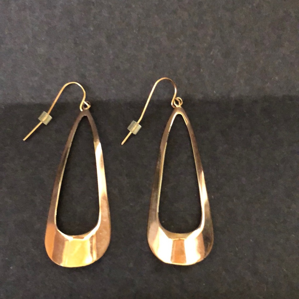Inox Copper Tear Drop Earrings